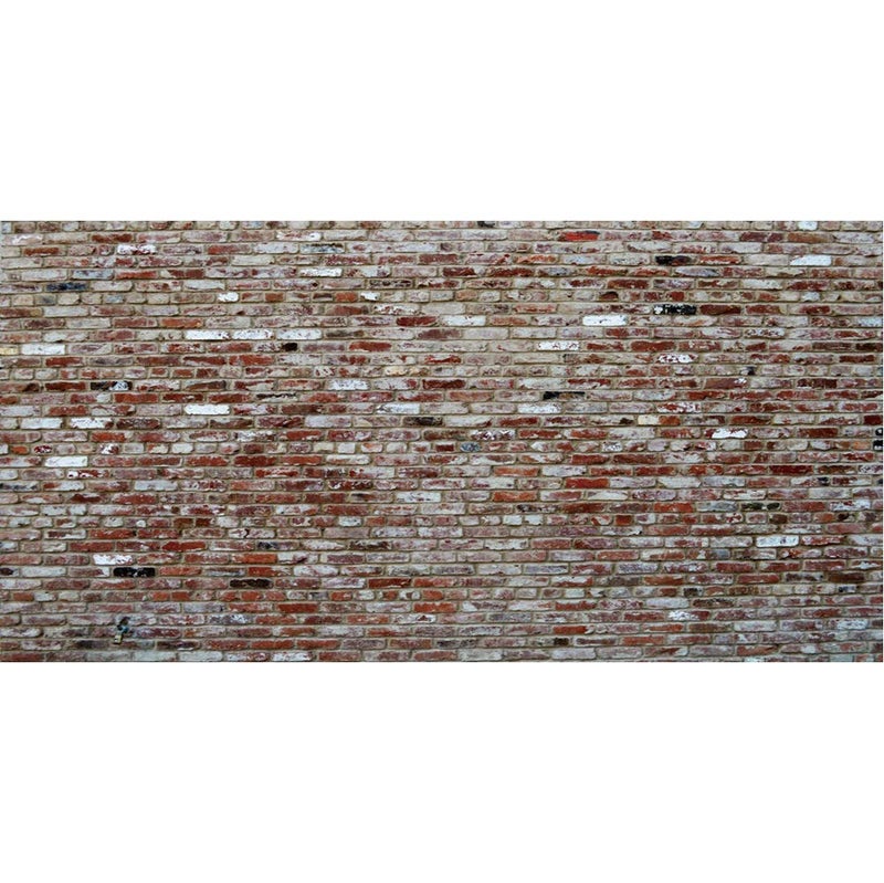 Laeacco 20x10ft Vintage Brick Wall Photo Backdrop Retro Style Rustic Red Brick Wall Photography Background Newborn Baby Girls Adults Portraits Studio Birthday Party Wedding Graduation Home Decoration - Image 1